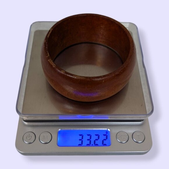 (2/$20) Chunky Wooden Bangle Bracelet - Picture 5 of 5